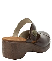 Alegria Sydni Leather Mary Jane Platform Clog Mules