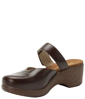 Alegria Sydni Leather Mary Jane Platform Clog Mules