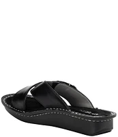 Alegria Vanya Leather Slide Sandals