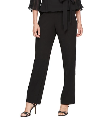 Alex Evening Crepe Straight Leg Pant