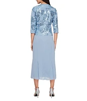 Alex Evenings 2-Piece Sequin Jacket Dress