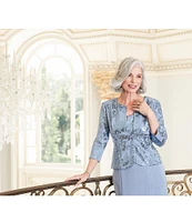 Alex Evenings 2-Piece Sequin Jacket Dress