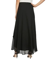 Alex Evenings Chiffon Tulip Hem Maxi Skirt