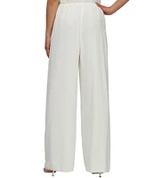 Alex Evenings Silky Chiffon Wide Leg Flowy Pants