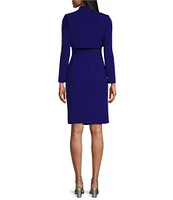 Alex Evenings Crepe 2-Piece Rosette Jacket Dress