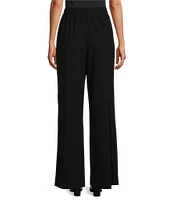 Alex Evenings Crepe Asymmetrical Skirt Overlay Wide Leg Pants