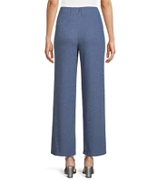 Alex Evenings Metallic Knit Wide Leg Pants