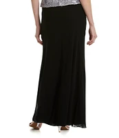 Alex Evenings Petite Size Chiffon A-Line Skirt