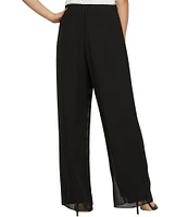 Alex Evenings Petite Size Silky Chiffon Pants