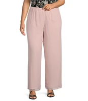 Alex Evenings Plus Size Silky Chiffon Pants