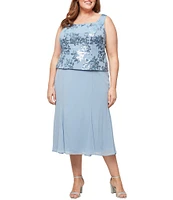 Alex Evenings Plus Size 2-Piece Sequin Jacket Dress