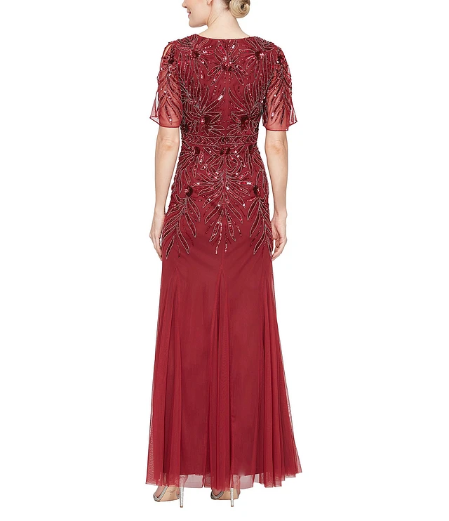 alex evenings flutter sleeve dress Alex Evenings Regular