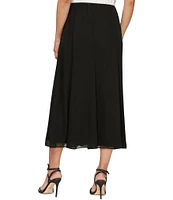 Alex Evenings Chiffon A-Line Midi Skirt