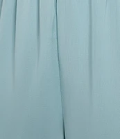 Alex Evenings Wide Leg Mid Rise Chiffon Pants