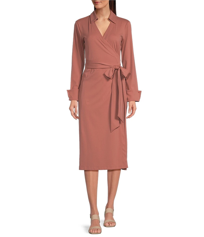 Alex Marie Adaline Jetset-Tech Super Stretch Wrap Dress