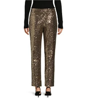 Alex Marie Alexa Sequin High Rise Ankle Pants