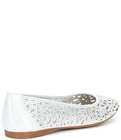 Alex Marie Altana Metallic Laser-Cut Rhinestone Flats