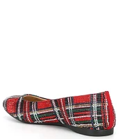 Alex Marie AltanaTwo Plaid Print Rhinestone Ballet Flats