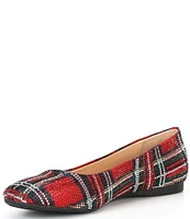 Alex Marie AltanaTwo Plaid Print Rhinestone Ballet Flats