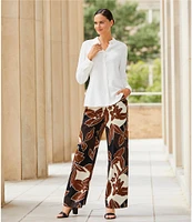 Alex Marie Amara Full Length Flat Front Coordinating Pants