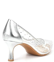 Alex Marie Amelie Clear Rhinestone Pumps