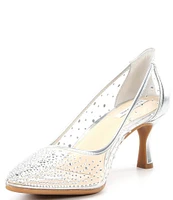 Alex Marie Amelie Clear Rhinestone Pumps