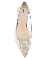 Alex Marie Amelie Clear Rhinestone Pumps