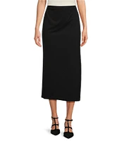 Alex Marie Arabella Jetset-Tech Side Slit Super Stretch Elastic Waist Pull-On Skirt