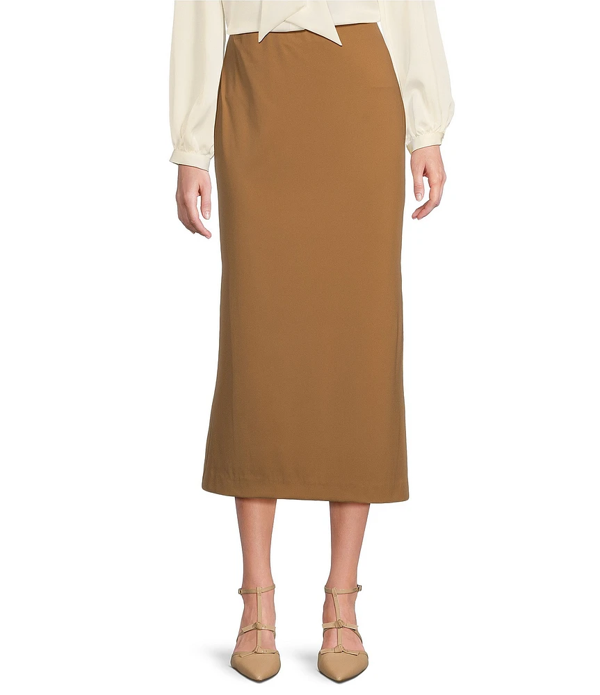 Alex Marie Arabella Jetset-Tech Side Slit Super Stretch Elastic Waist Pull-On Skirt