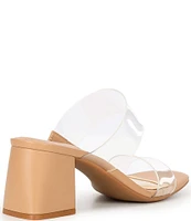 Alex Marie Austyn Clear Vinyl Banded Sandals