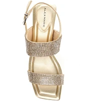 Alex Marie BarbraTwo Rhinestone Double Band Dress Sandals