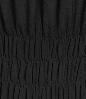 Alex Marie Bentley Pebble Crepe Scoop Neck Sleeveless Maxi Dress