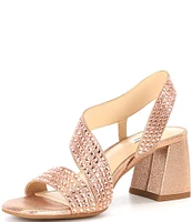 Alex Marie Brinda Rhinestone Slingback Dress Sandals