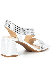 Alex Marie Brinda Rhinestone Slingback Dress Sandals