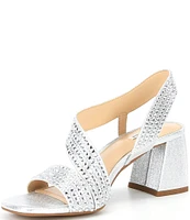 Alex Marie Brinda Rhinestone Slingback Dress Sandals