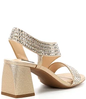 Alex Marie Brinda Rhinestone Slingback Dress Sandals