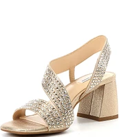 Alex Marie Brinda Rhinestone Slingback Dress Sandals