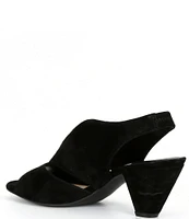 Alex Marie Claudie Suede Slingback Cone Heel Sandals