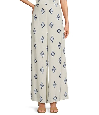 Alex Marie Coordinating Natalie Wide Leg Linen Blend Pants