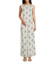 Alex Marie Coordinating Natalie Wide Leg Linen Blend Pants