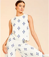 Alex Marie Coordinating Natalie Wide Leg Linen Blend Pants