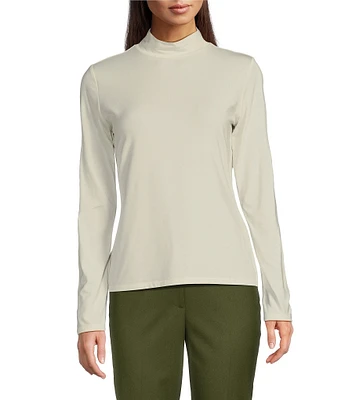 Alex Marie Elena Turtleneck Knit Jersey Long Sleeve Top