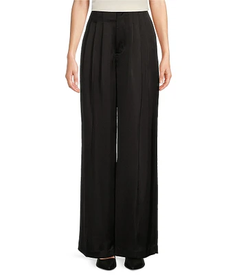 Alex Marie Elizabeth Satin Wide Leg Pant