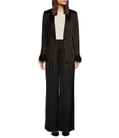 Alex Marie Elizabeth Satin Wide Leg Pant