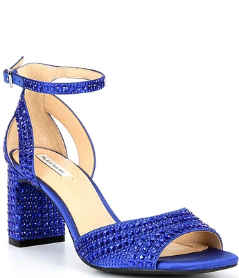 Alex Marie Ellise Rhinestone Ankle Strap Dress Sandals