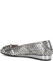 Alex Marie Fiore Rhinestone Woven Mini Wedge Flats