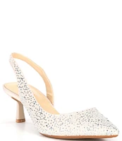 Alex Marie GarielleTwo Rhinestone and Pearl Slingback Pumps