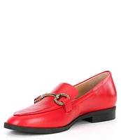 Alex Marie Gilmore Leather Hardware Bit Loafers