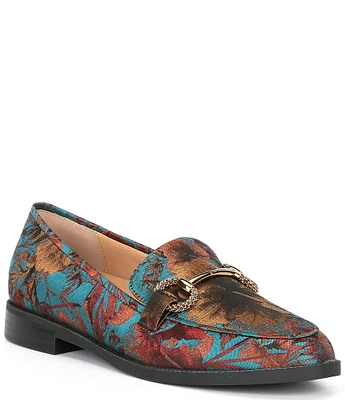 Alex Marie GilmoreTwo Printed Hardware Bit Loafers