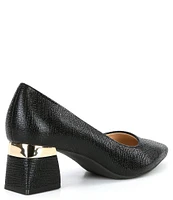 Alex Marie Gladdis Embossed Block Heel Pumps